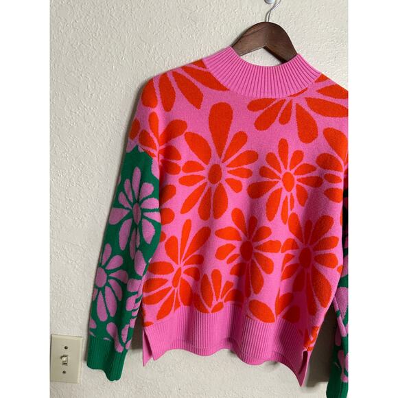 Gorman Rambling Jumper Floral Intarsia Sweater Merino Wool Womans US6 - Picture 10 of 13